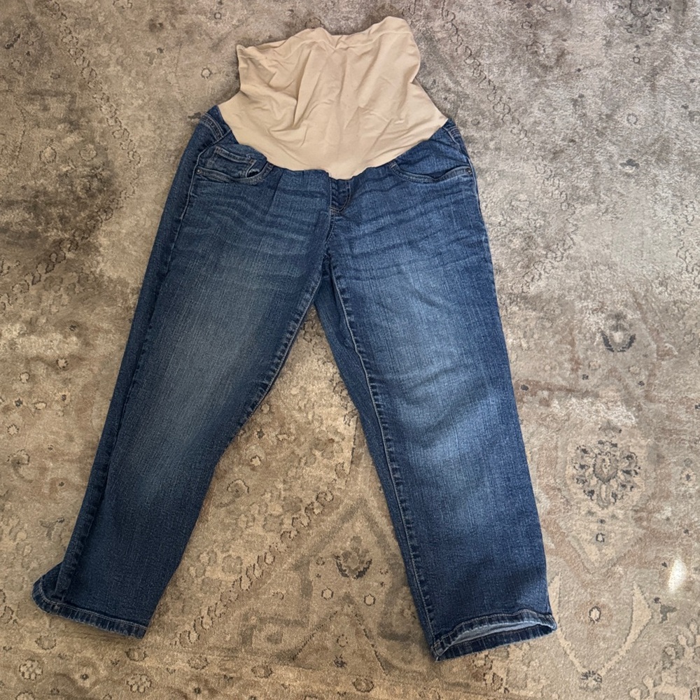 Motherhood High Rise Blue Maternity Jeans